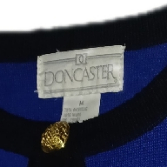 DonCaster Blue Button-Down Cardigan Sweater - Picture 6 of 6